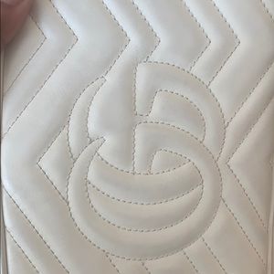 Large gg marmot Gucci bag cream